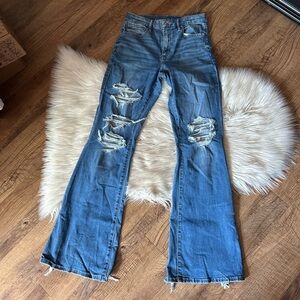American Eagle Outfitters Blue Flare Jeans